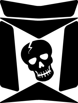 11-Réfléchissant casque Tête de mort